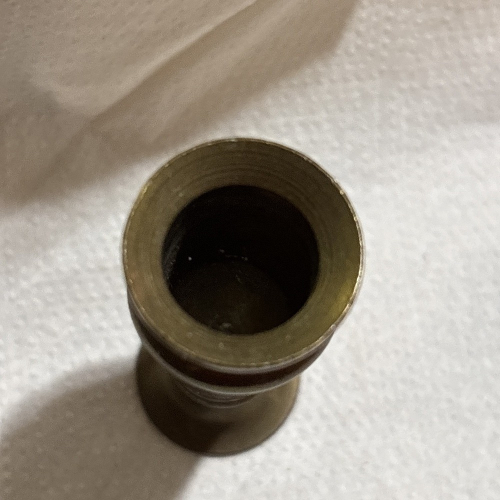 small vintage brass vase 2.25" decor Dollhouse Miniature - Picture 2 of 12